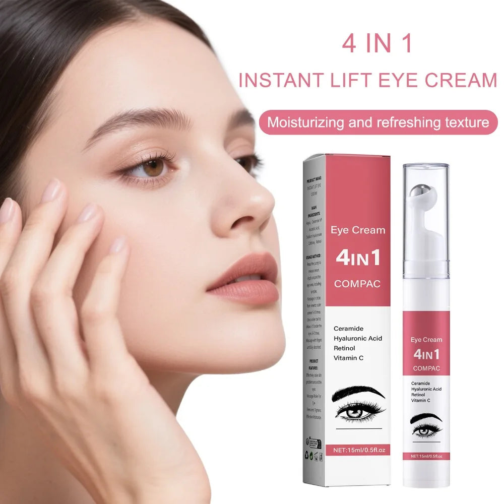 15ml 4-in-1 Eye Cream – Reduces Fine Lines, Fades Dark Circles, Firms & Moisturizes