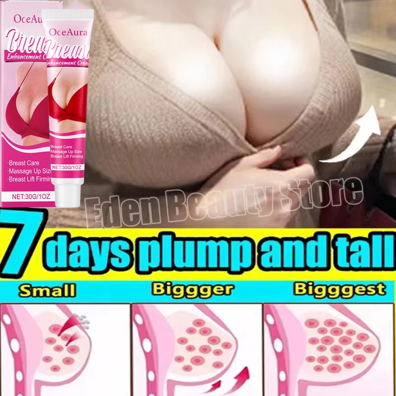 Fast Growth Breast Enlargement Cream Lift Firm Breast Improve Sagging Massage Chest Rapidly Body Moisturizing Smooth Bright Care