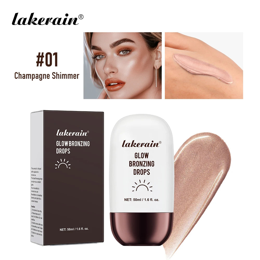 Bronzing Glow Drops Brighten Smooth Skin Light Concealer Complexion Contouring Facial Mix Foundation Moisturizer Makeup Primer