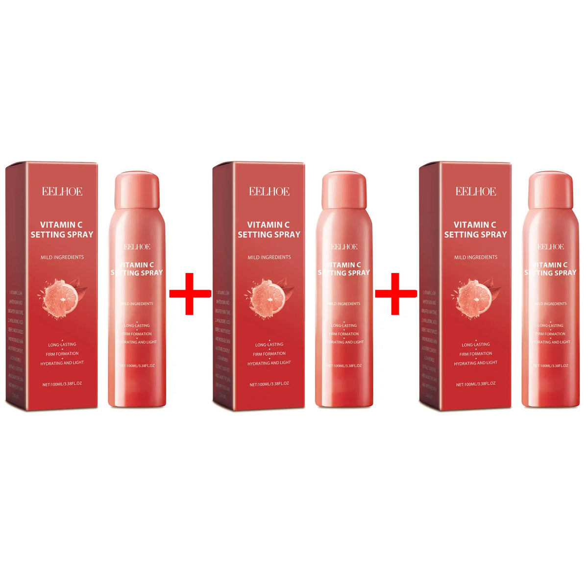 Vitamin C Setting Spray Waterproof Refreshing Makeup Fixer Oil Control Long Lasting Makeup Moisturizing Makeup Finishing Spray