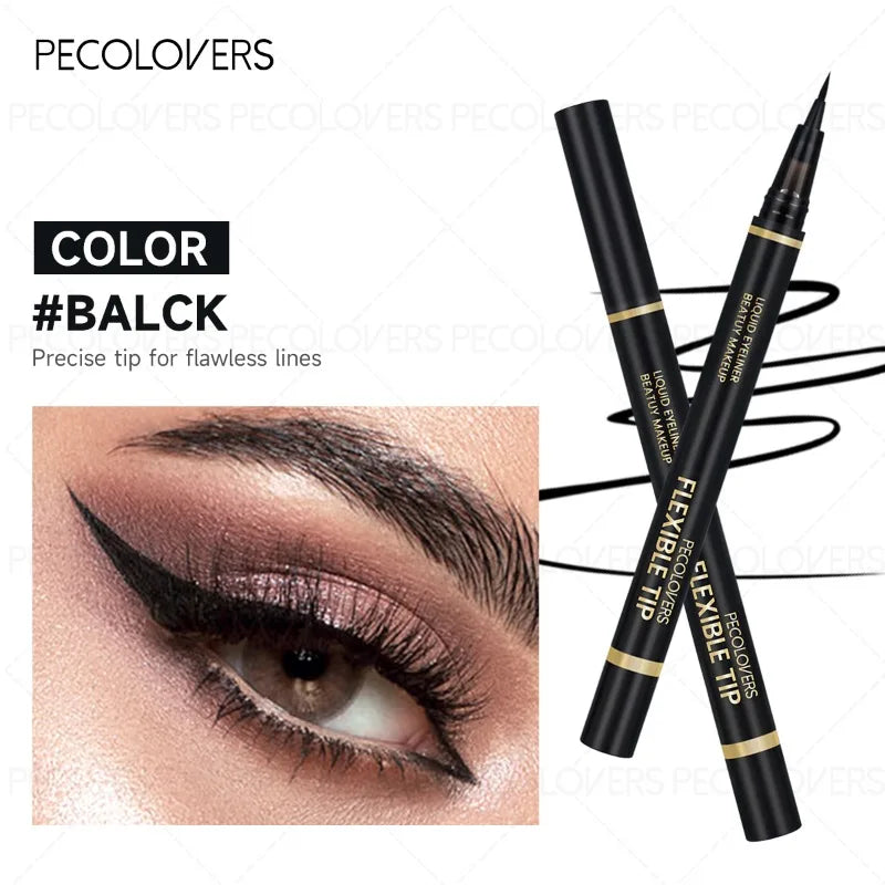 5pcs Black Eyeliner, Quick-drying Extremely Thin Eyeliner, Waterproof and Sweat-proof, Not Easy To Smudge, Eye Cosmetics