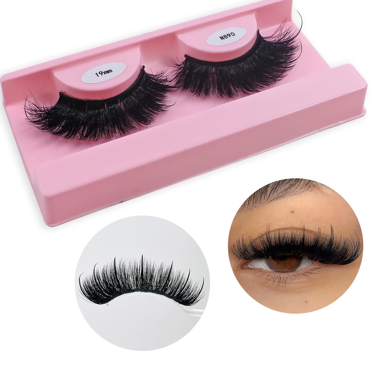 Wet Spike Lashes That Look Like Eyelash Extensions Dramatic Faux Mink Strip Lashes Makeup False Eyelashes Supplies