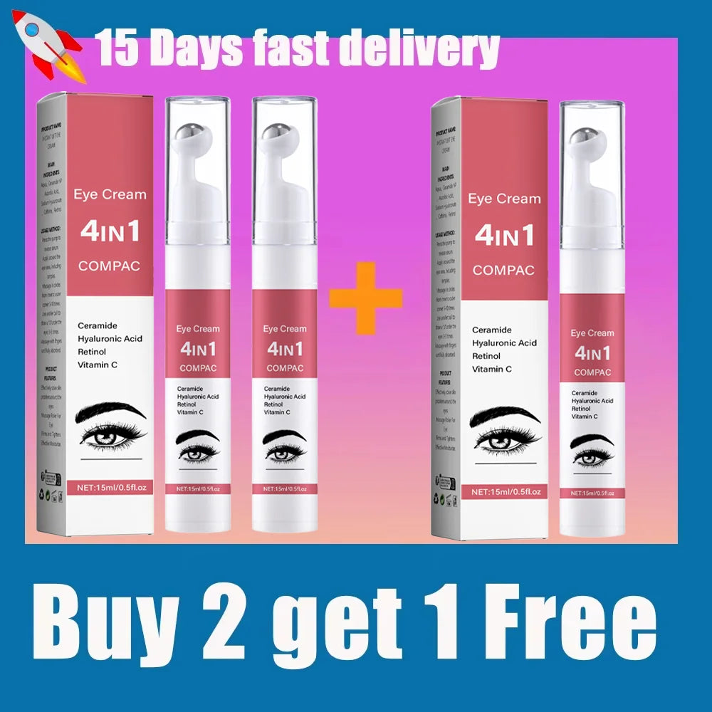 15ml 4-in-1 Eye Cream – Reduces Fine Lines, Fades Dark Circles, Firms & Moisturizes