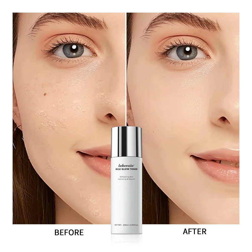 100ml Milk Glow Toner Brightening Skin Toner Powerfully Moisturizes Relieve Dry And Tired Skin Locks Moisture Skin Toner Makeup