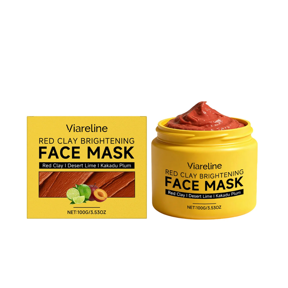 Red Clay Mask Deep Cleansing Shrinking Pores Improve Dark Spots Tighten Whitening Hydrating Oil Control Brightening Facial Mask