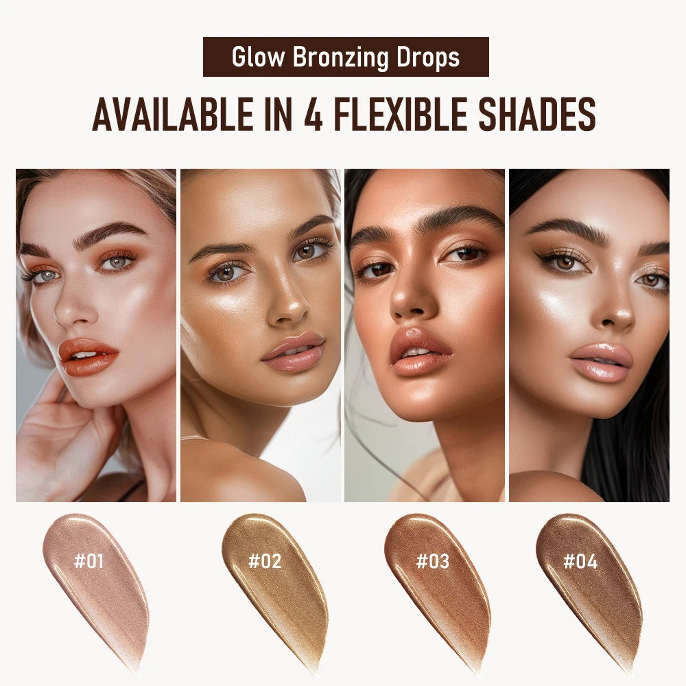 Bronzing Glow Drops Brighten Smooth Skin Light Concealer Complexion Contouring Facial Mix Foundation Moisturizer Makeup Primer