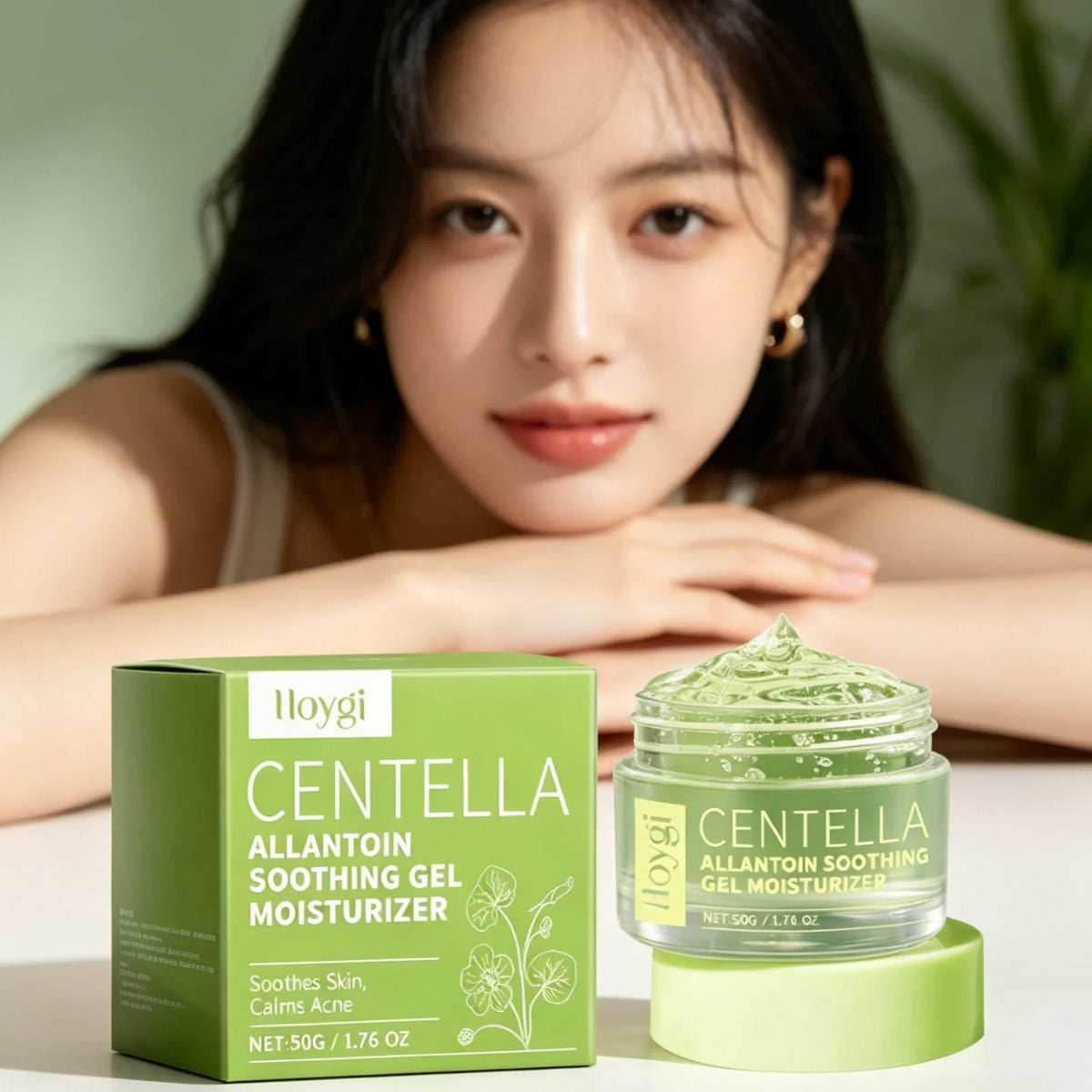 Hoygi Centella Soothing Gel Long Lasting Moisturizing Deep Nourishing Skin Calming Repair Damaged Skin Soothing Gel Moisturizer