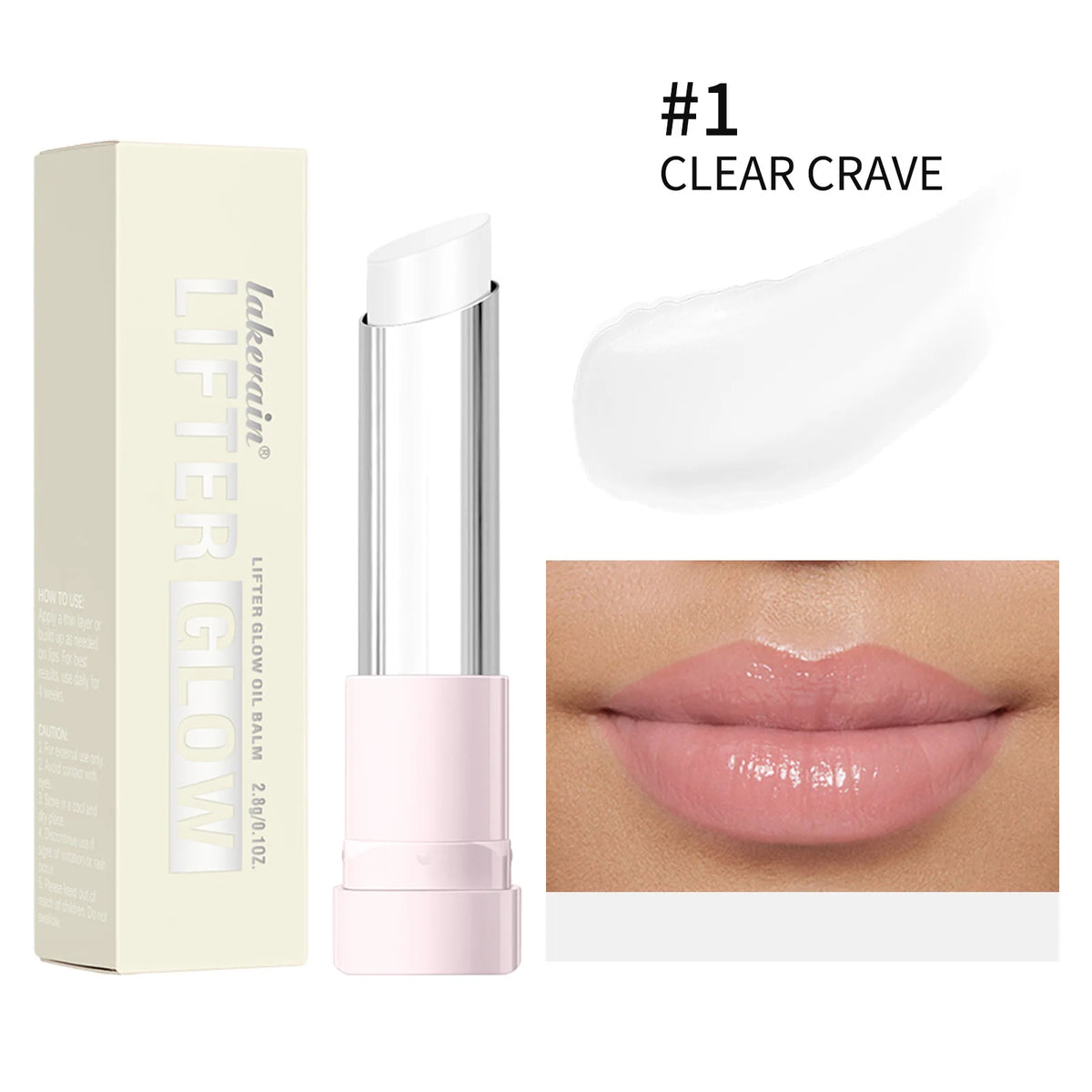 Lifter Glaze Oil Balm with Hyaluronic Acid and Hydrating Oil Blend Lip Balm with 24HRs of Smooth Moisturizing Shine Pink Makeup