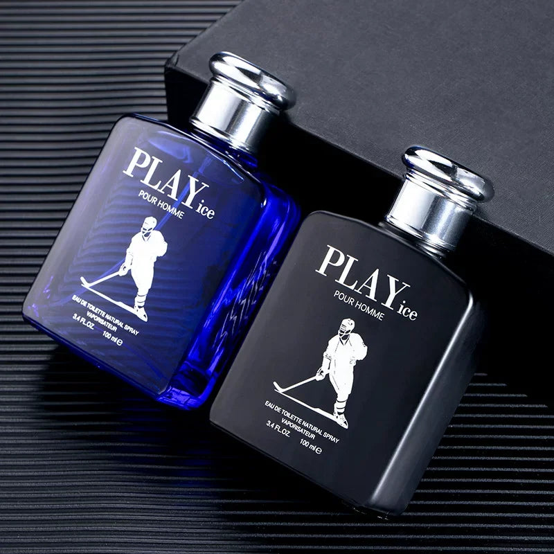 100ml Luxury Style Men Perfume Blue Black Bottle Long Lasting Ocean Woody Cologne Spray EDT Male Fragrance for Gym Office Daily Wear