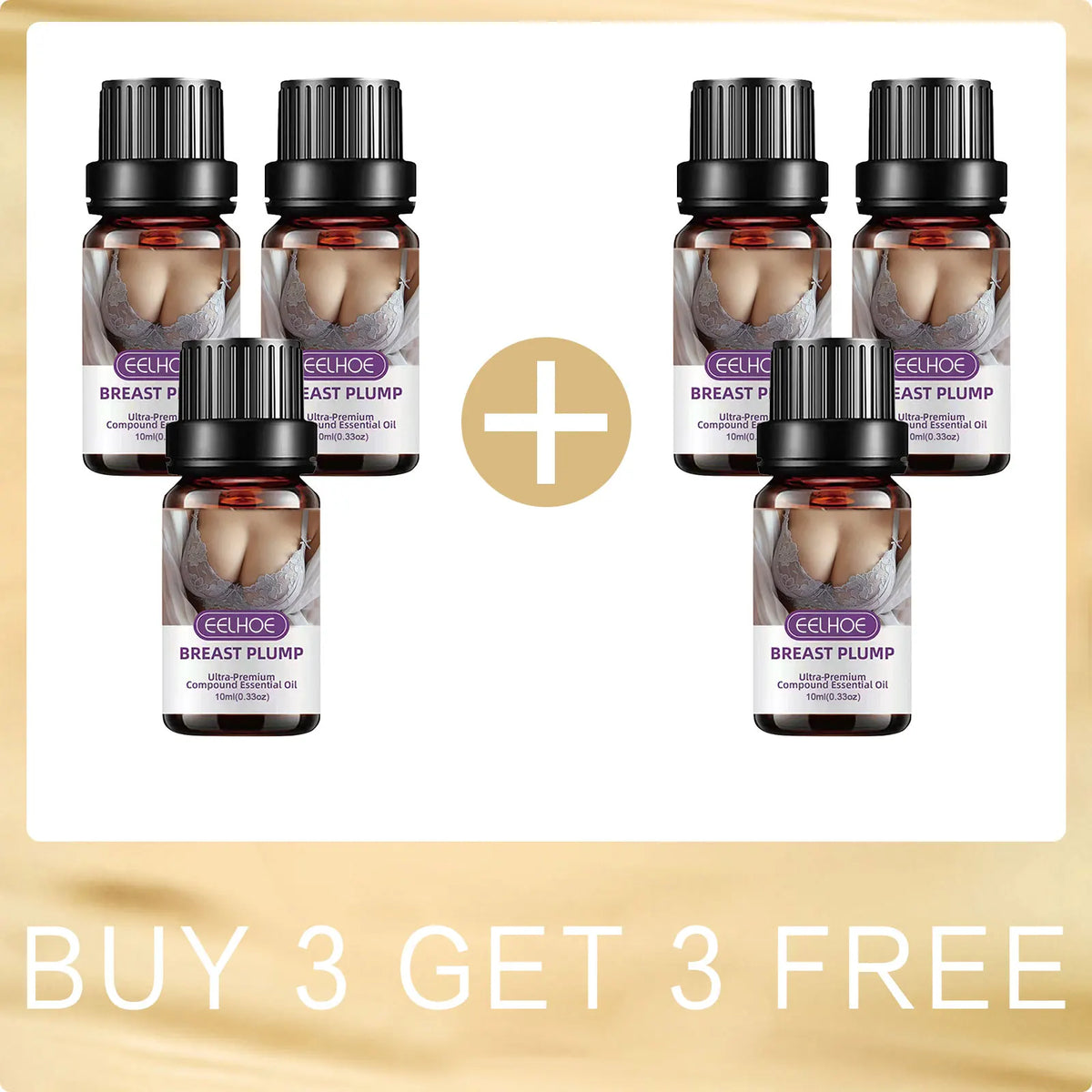 EELHOE Breast Enlargement Oil Breast Growth Hormone Strengthen Skin Elasticity Moisturizing Skin Care Body Firming Massage Oil