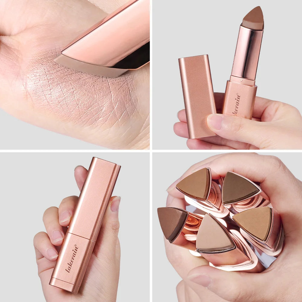 Cream Bronzing Stick Smooth Seamless Longwear Natural Glow Contour Shaping Makeup Blendable Buildable for All Skin Types