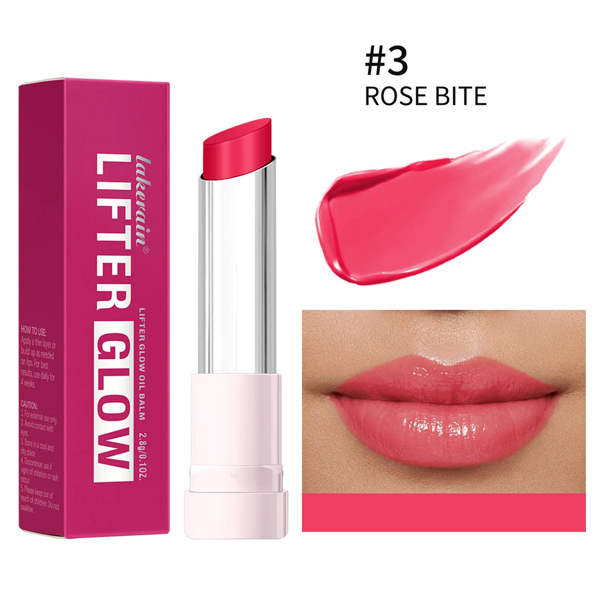 Lifter Glaze Oil Balm with Hyaluronic Acid and Hydrating Oil Blend Lip Balm with 24HRs of Smooth Moisturizing Shine Pink Makeup