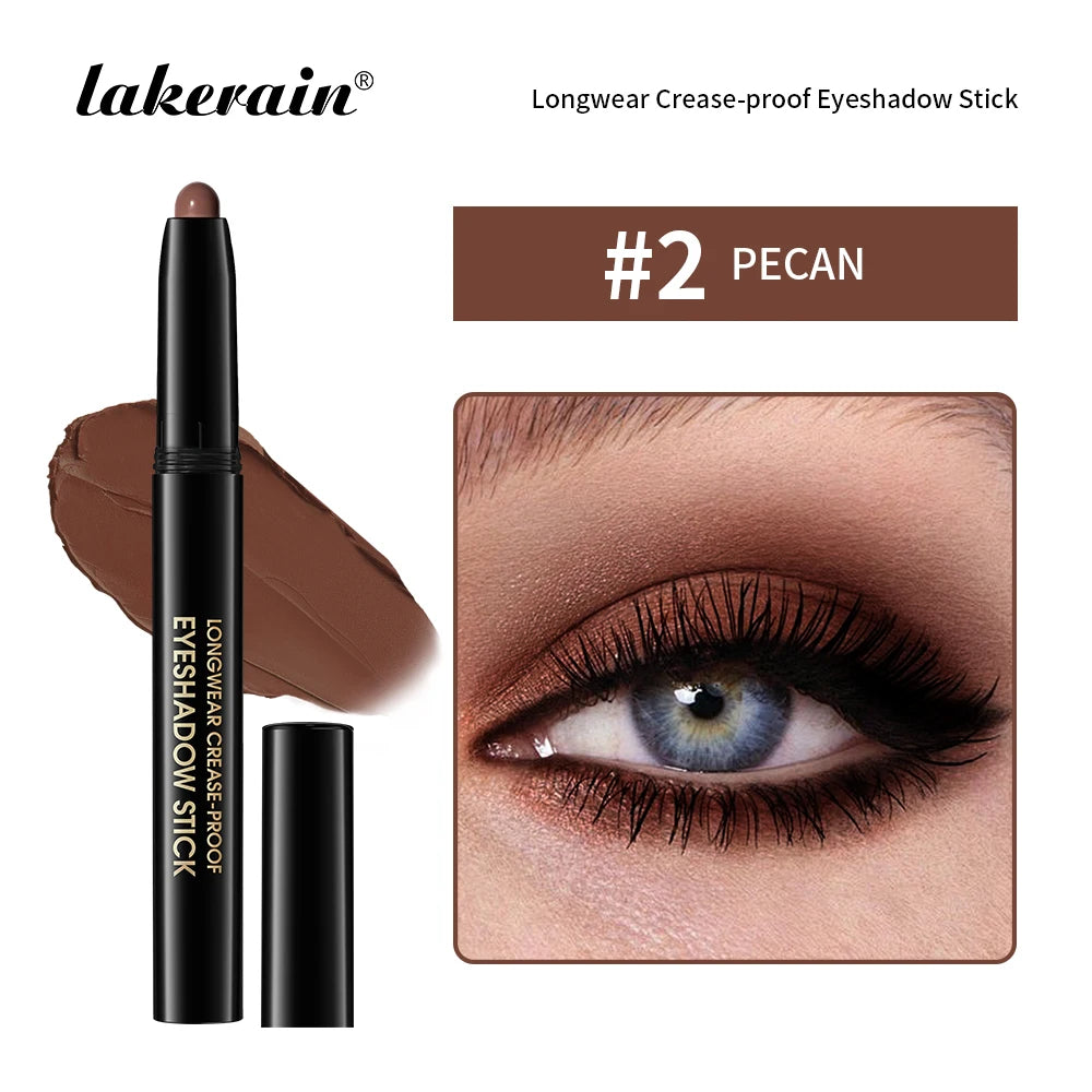 Shimmer & Matte Eyeshadow Pencil Stick Waterproof Pearlescent Metallic Glitter Eye Shadow Highlighter Pen Eyeshadow Cosmetics