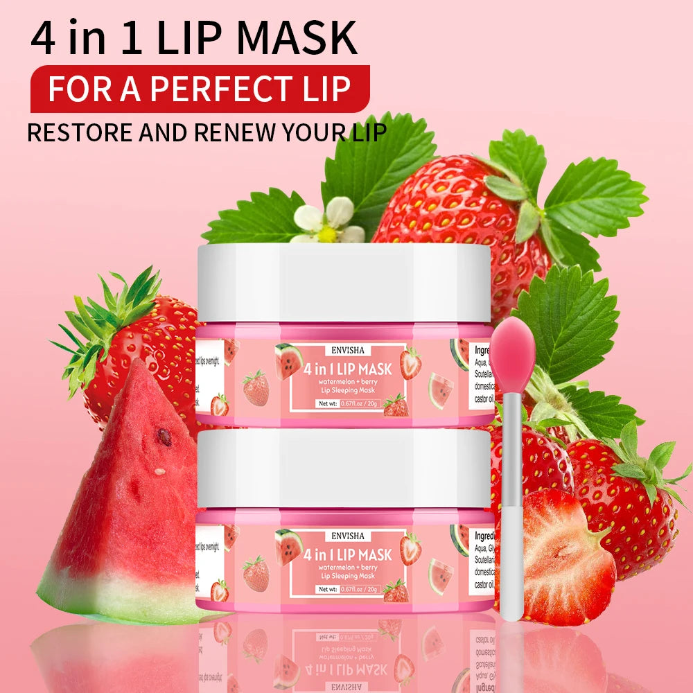 ENVISHA Beauty Health Exfoliating Lip Mask Skin Care Sleep Hydrated Maintenance Lip Scrub Cream Anti Drying Nourish Protect