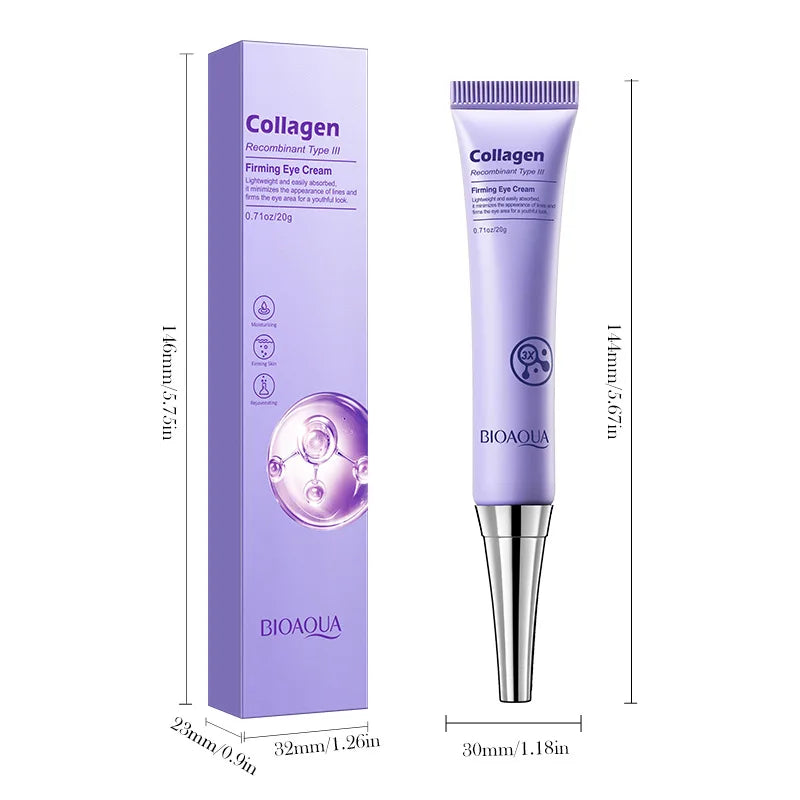 Collagen-Infused Firming Eye Cream Reduces Fine Lines, Leaving Your Face Looking Younger. Lightweight Texture, Easily Absorbed.