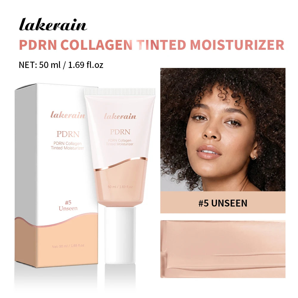 PDRN Collagen Tinted Moisturizer Long-lasting Blemish Coverage Deep Nourishes Even Complexion Silky Smooth Texture Moisturizer