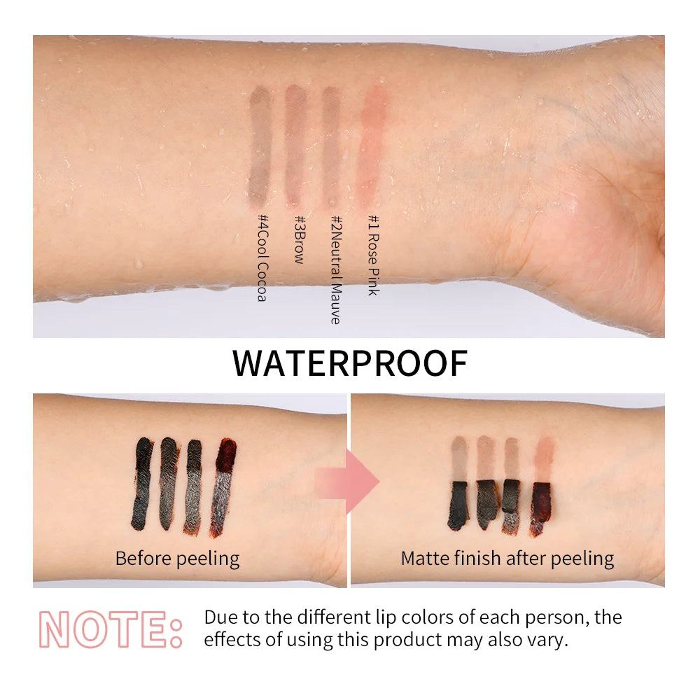 4 Colors Peel Off Lip Liner Waterproof Long Lasting Lipliner Pencil Moisturising Lips Gloss Tattoo Lipgloss Lipsticks Cosmetics