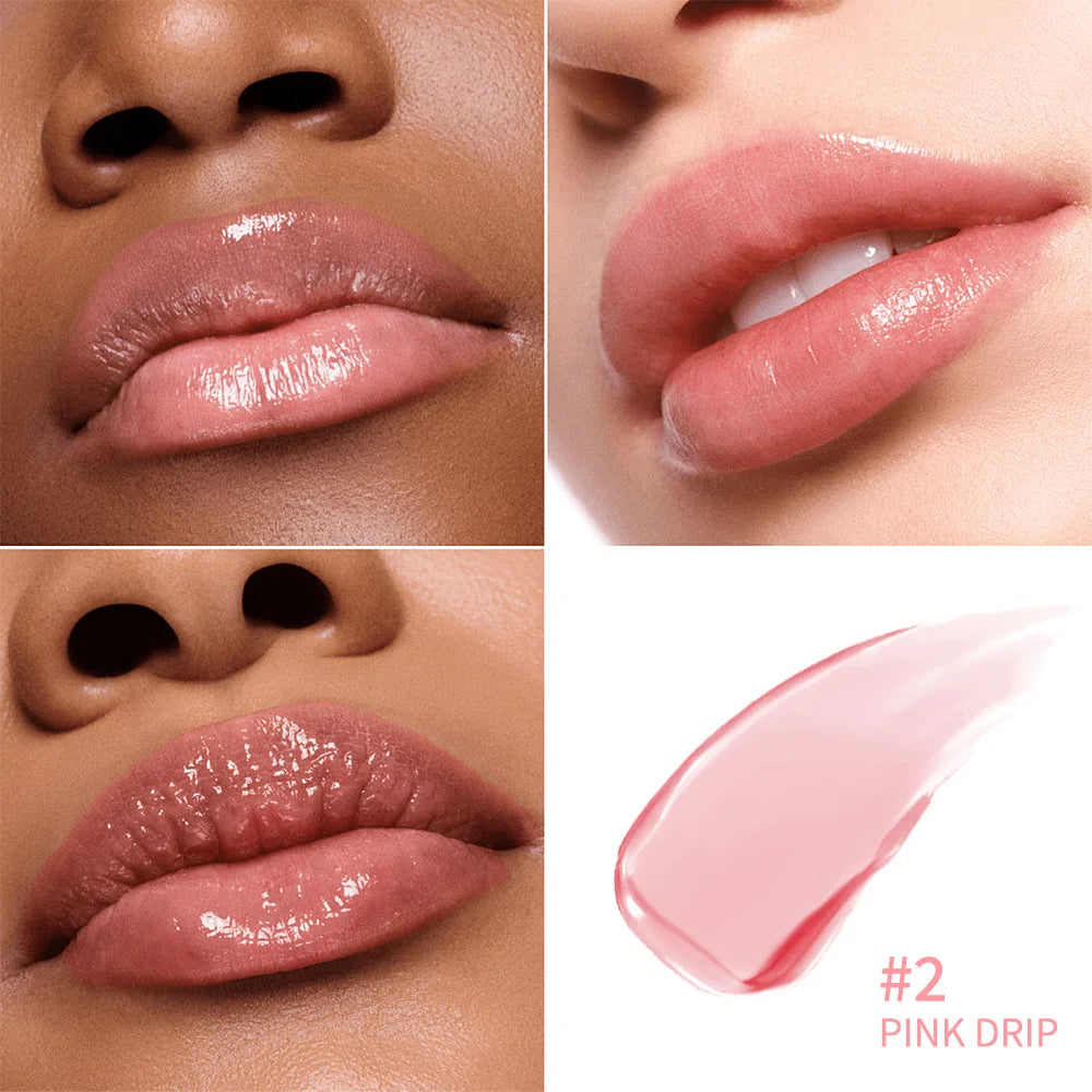 Lifter Glaze Oil Balm with Hyaluronic Acid and Hydrating Oil Blend Lip Balm with 24HRs of Smooth Moisturizing Shine Pink Makeup
