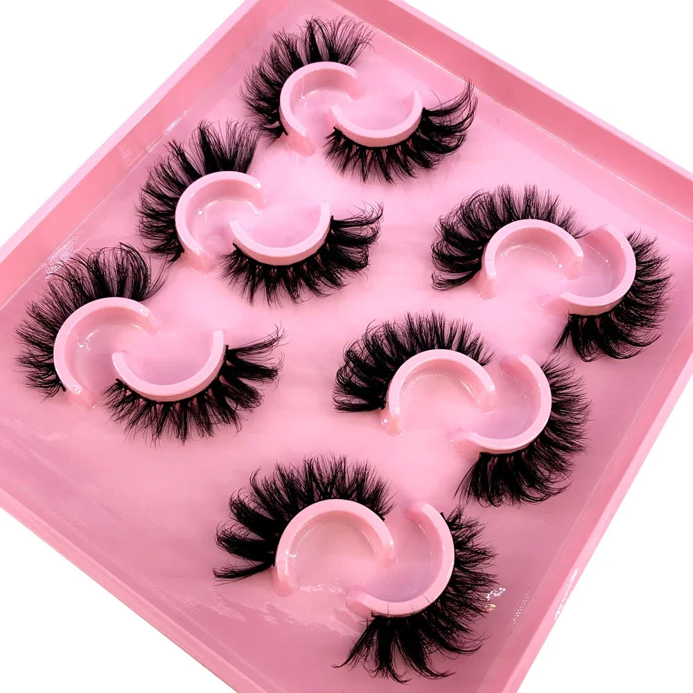 Cat Eye Lashes Realistic Messy Mink Eyelashes Natural long Full Strip Lashes Winged End Eye Elongated Fake Lashes Soft Eyelashes