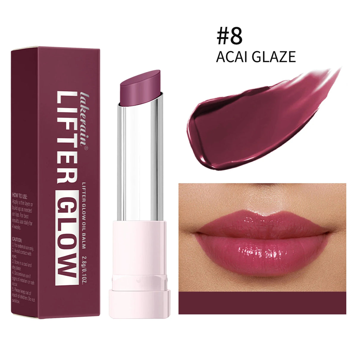 Lifter Glaze Oil Balm with Hyaluronic Acid and Hydrating Oil Blend Lip Balm with 24HRs of Smooth Moisturizing Shine Pink Makeup