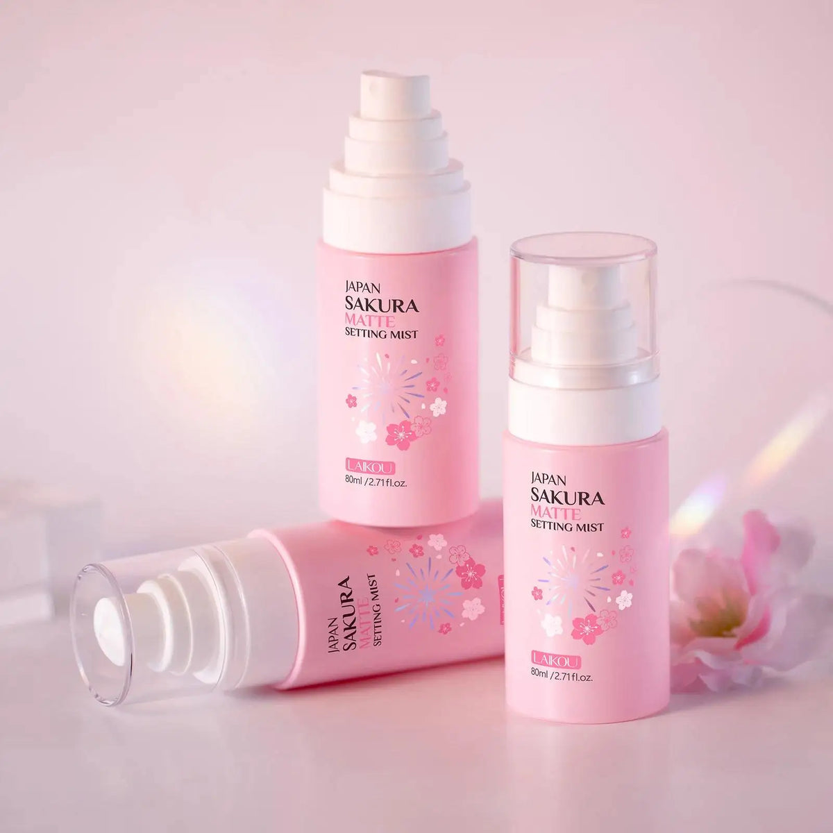 Matte Finish Makeup Setting Spray Oil Control Long Lasting 80ml Japan Sakura Moisturizing Face Primer Non Sticky