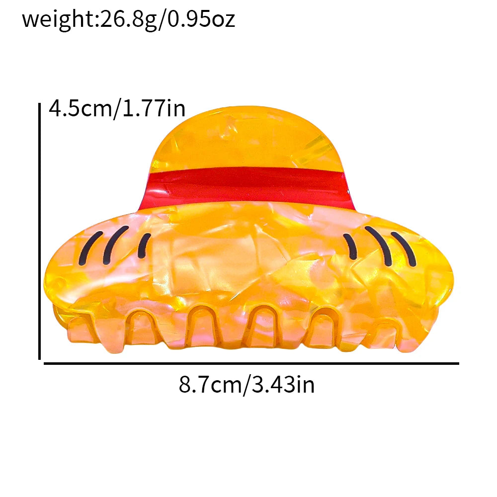 Cute Acrylic Hair Claw Clip for Anime Parties Birthdays Roleplaying - Non-Slip Easy to Use No Power Required Suitable