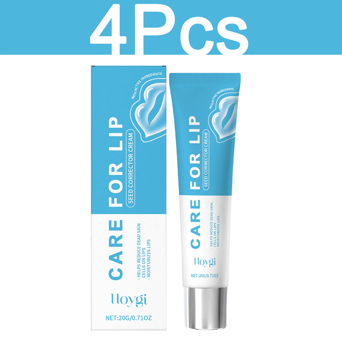 HOYGI Hyaluronic Acid Lip Balm Lasting Moisturizing Anti Cracked and Dryness Lighten Melanin Brighten Lips Gentle No Greasy 20g