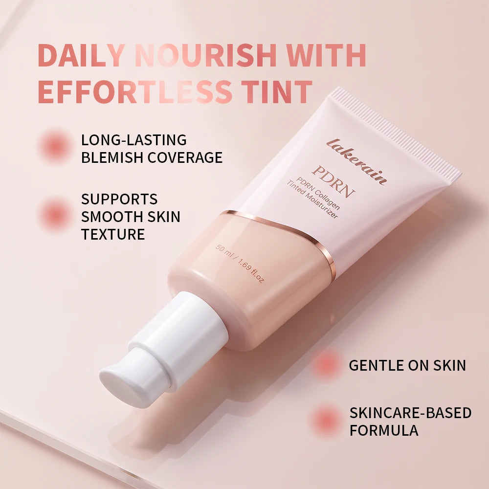PDRN Collagen Tinted Moisturizer Long-lasting Blemish Coverage Deep Nourishes Even Complexion Silky Smooth Texture Moisturizer