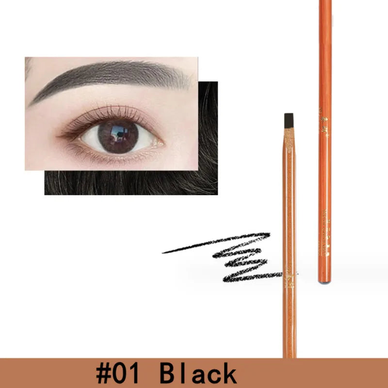 Eyebrow Pen Hard Microblading Brow Definer Enhancers Pencil Waterproof Easy To Apply Makeup Natural Wild Brows Tint