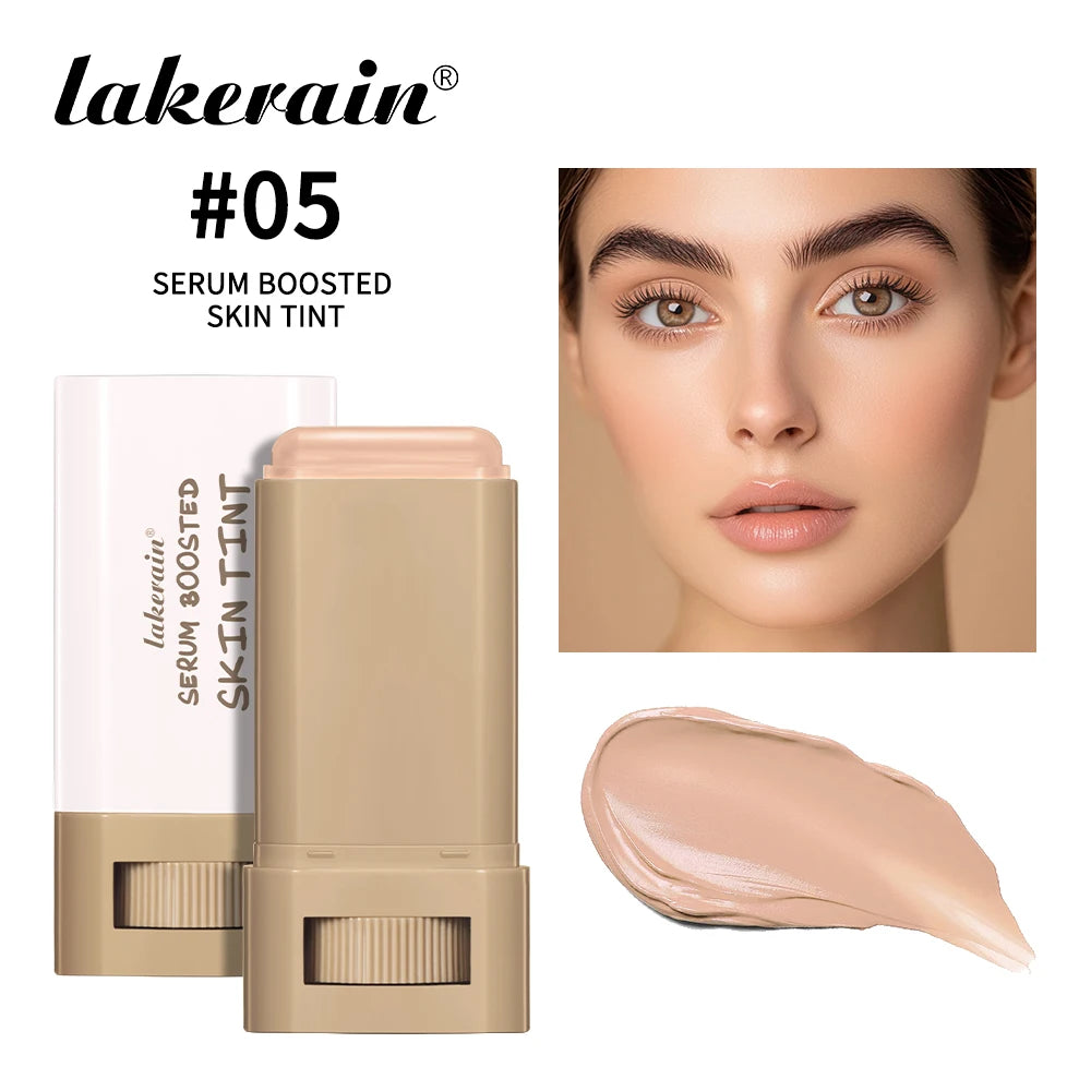 Magic Eraser Foundation Stick Serum Boosted Skin Tint Foundation Stick Smooth Plumper Hight Coverage Travel Bronze Foundation