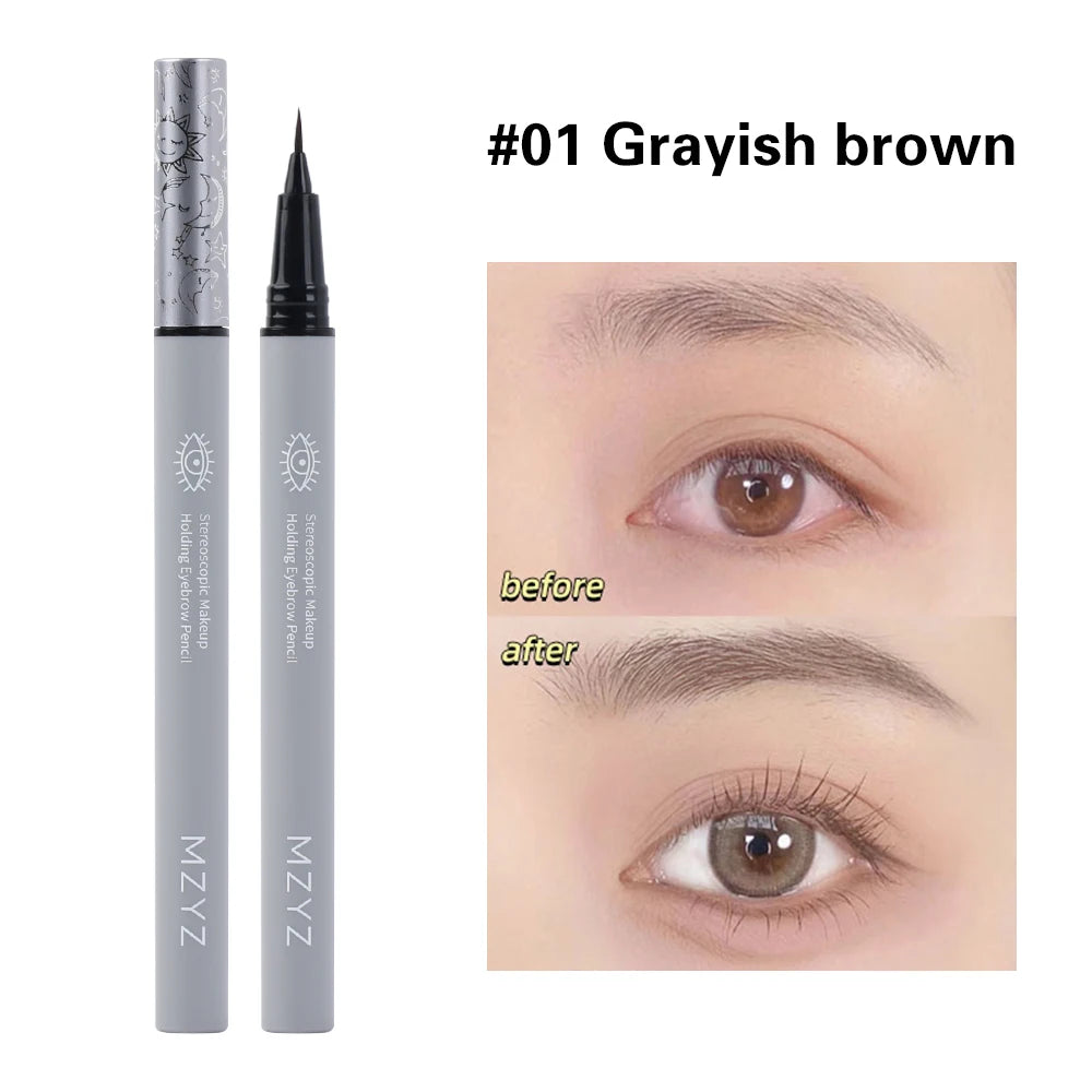 Ultra Fine Water Liquid Eyebrow Pencil Waterproof Long Lasting Eyeliner Lying Silkworm Pen Eyebrow Tattoo Pen Eye Makeup Tools