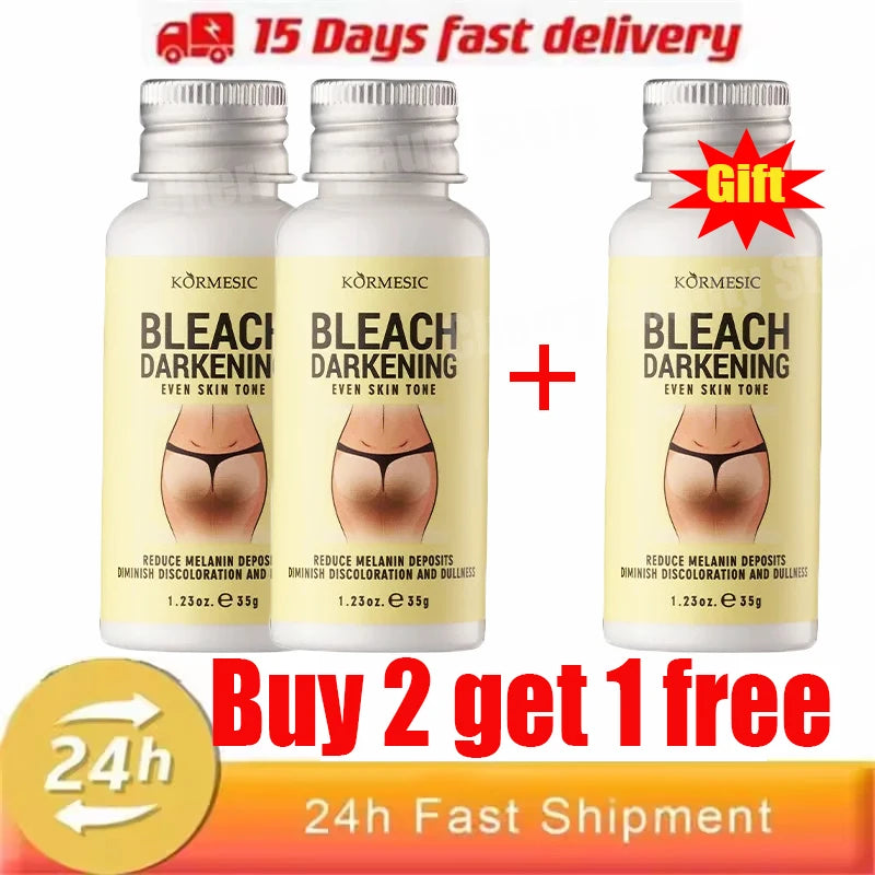 Body Whitening Cream Private Parts Underarm Bleaching Serum Whiten Butt Knee Brighten Inner Thigh Intimate Dark Remove Melanin