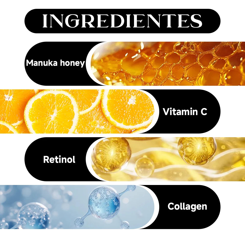 Retinol Collagen Anti-Aging Face & Eye Cream in Glass Jar - Moisturizing & Wrinkle Reduction for Firm Skin.