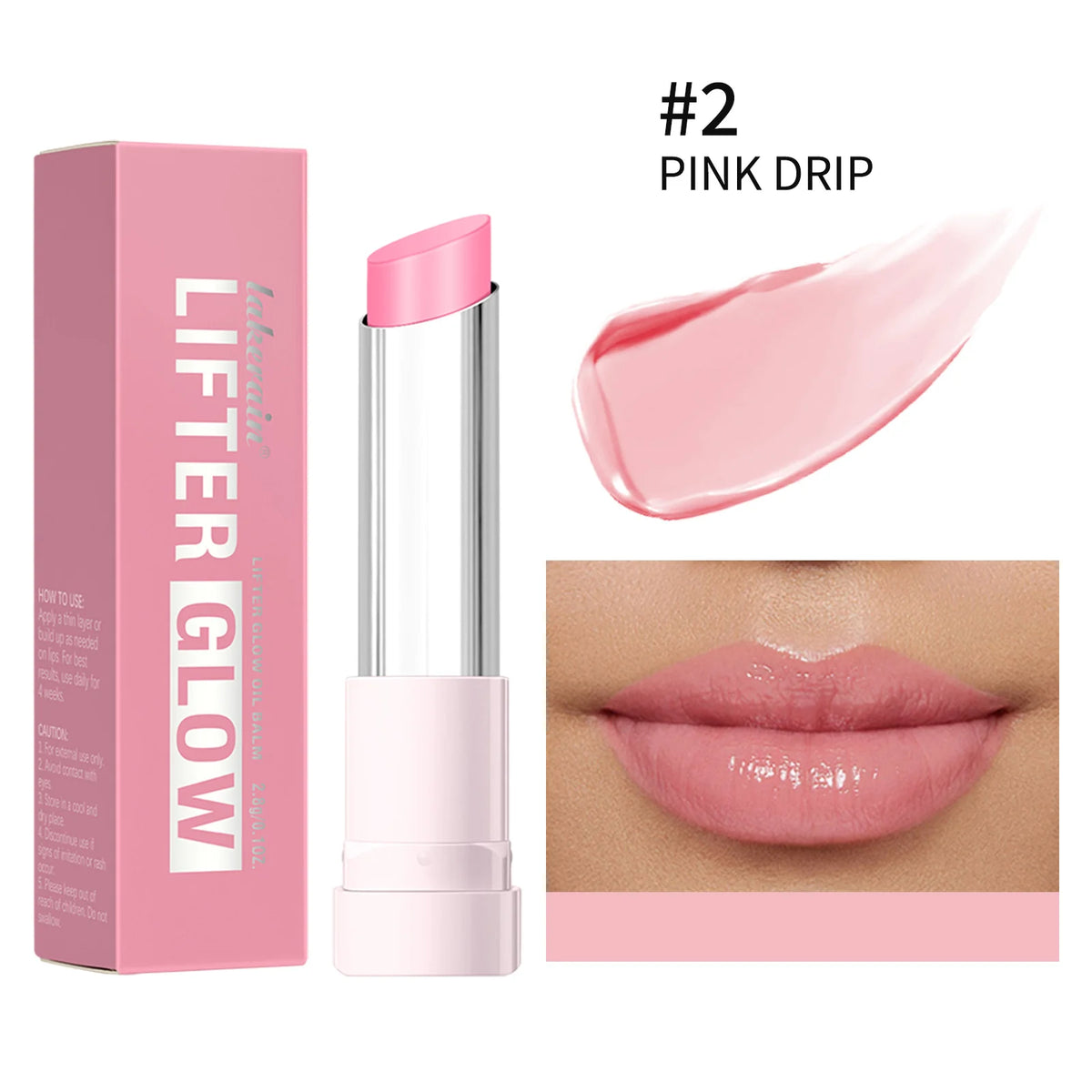 Lifter Glaze Oil Balm with Hyaluronic Acid and Hydrating Oil Blend Lip Balm with 24HRs of Smooth Moisturizing Shine Pink Makeup