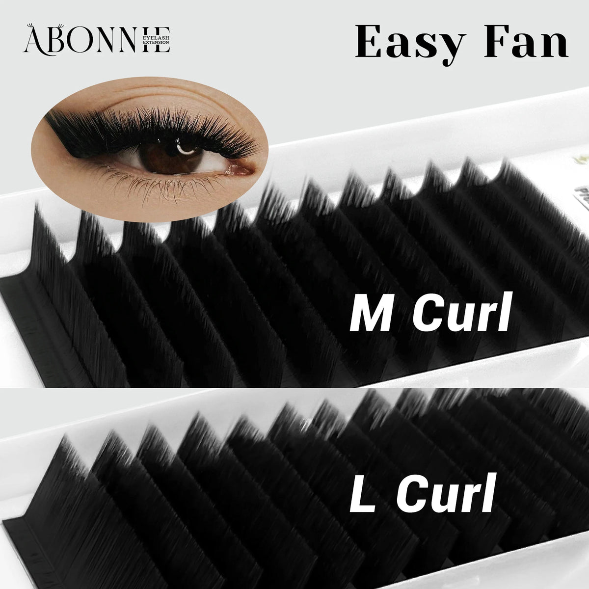ABONNIE M L Curl Easy Fanning Auto Fans Eyelash Extension Self Handing Making Fast Bloom Flowering Mega Volume Lashes