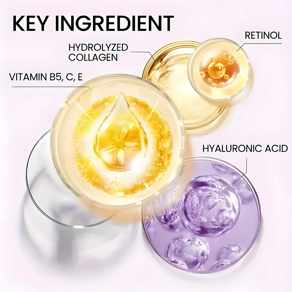 Water Ice Levin Lift&Firm Peptide Cream, Day&Night, with Collagen, Retinol, Centella Asiatica, Moisturizes & Firms Skin