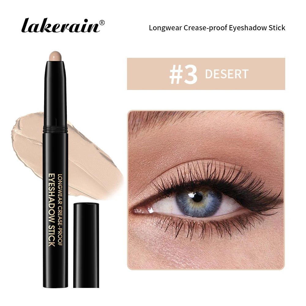 Shimmer & Matte Eyeshadow Pencil Stick Waterproof Pearlescent Metallic Glitter Eye Shadow Highlighter Pen Eyeshadow Cosmetics