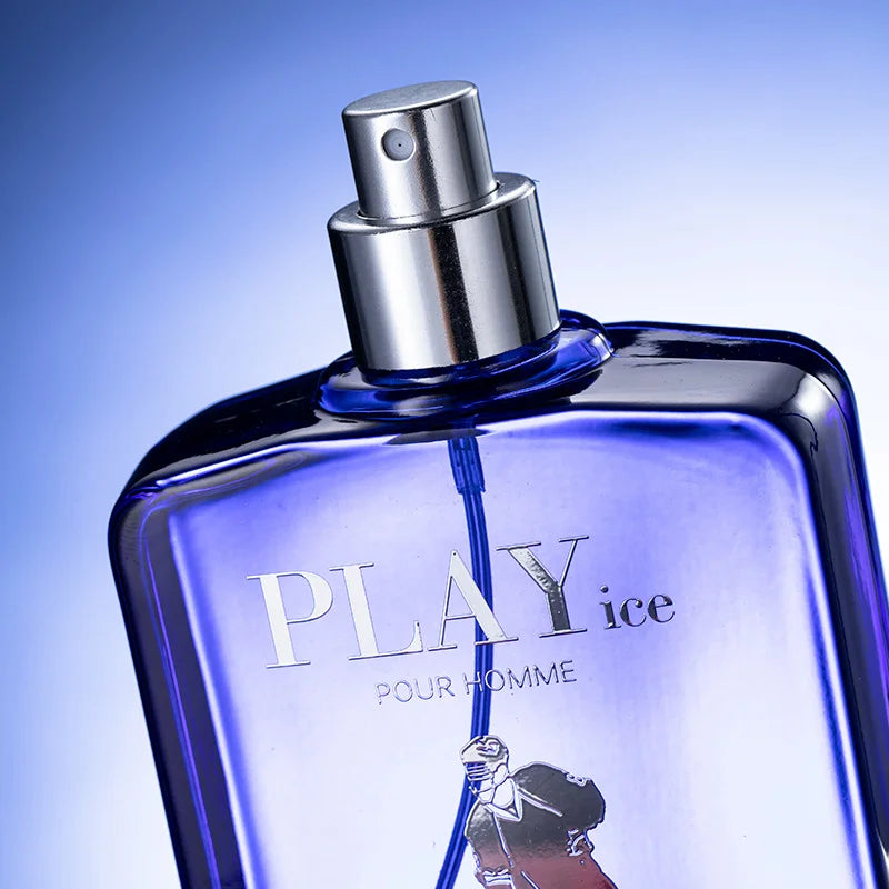 100ml Luxury Style Men Perfume Blue Black Bottle Long Lasting Ocean Woody Cologne Spray EDT Male Fragrance for Gym Office Daily Wear