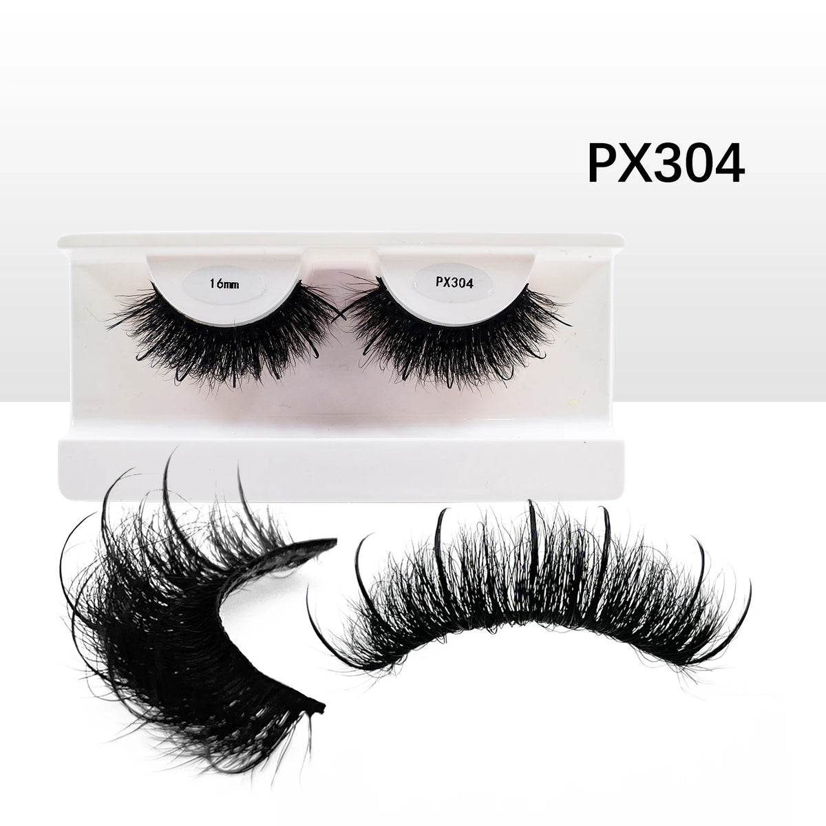 New Spike Real Mink Lashes High Quality 16mm 18mm 20mm 25mm Volume Fluffy Wispy Strip Lashes Suppliers Wholesale Mink Eyelashes