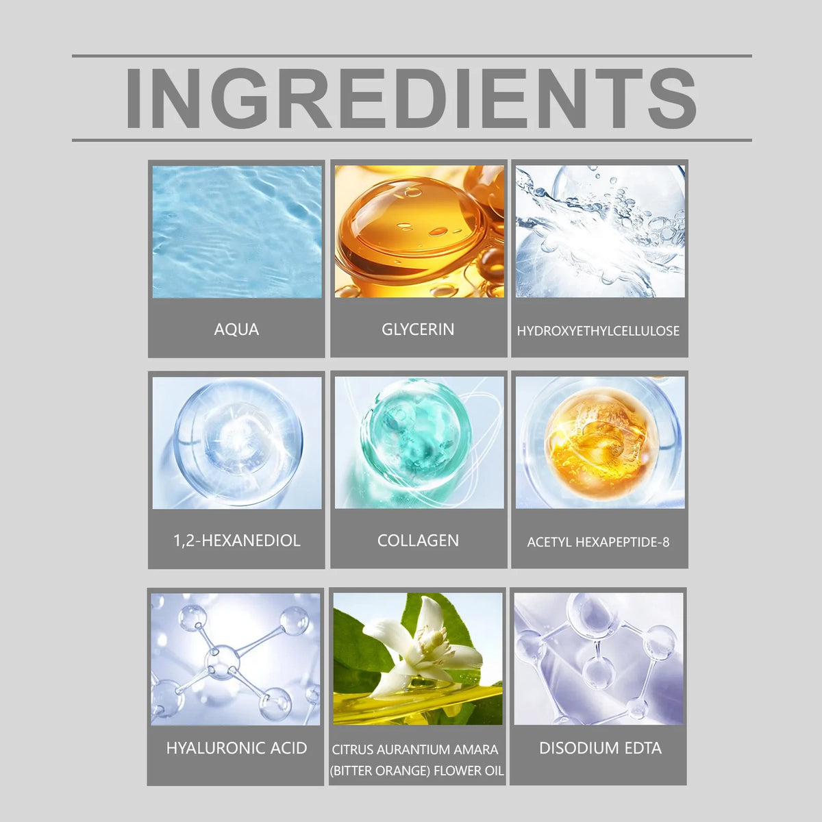 1pcs  New Korean Micro Molecule Serum Kit Collagen Hyaluronic Acid  Pore Minimizing & Hydrating Daily Care  Moisturizing 0.3mm