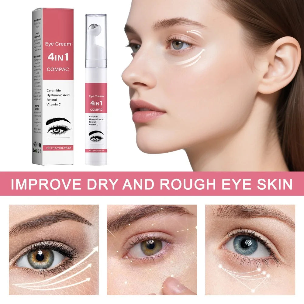 15ml 4-in-1 Eye Cream – Reduces Fine Lines, Fades Dark Circles, Firms & Moisturizes