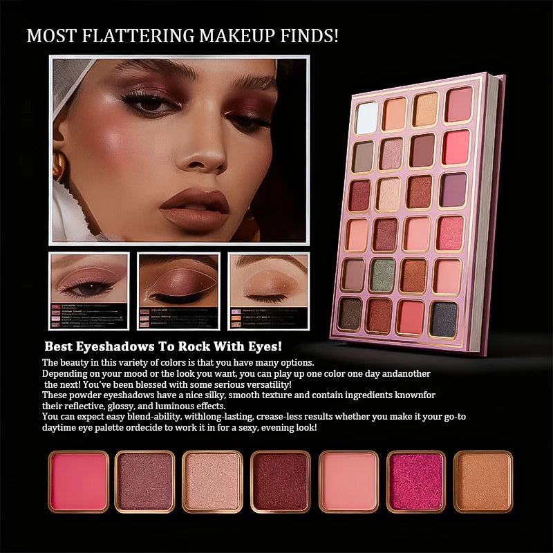 78 Colors Multi Makeup Palette with Brushes Matte Shimmer Eyeshadow Blush Highlight Lip Gloss Set Christmas Gift