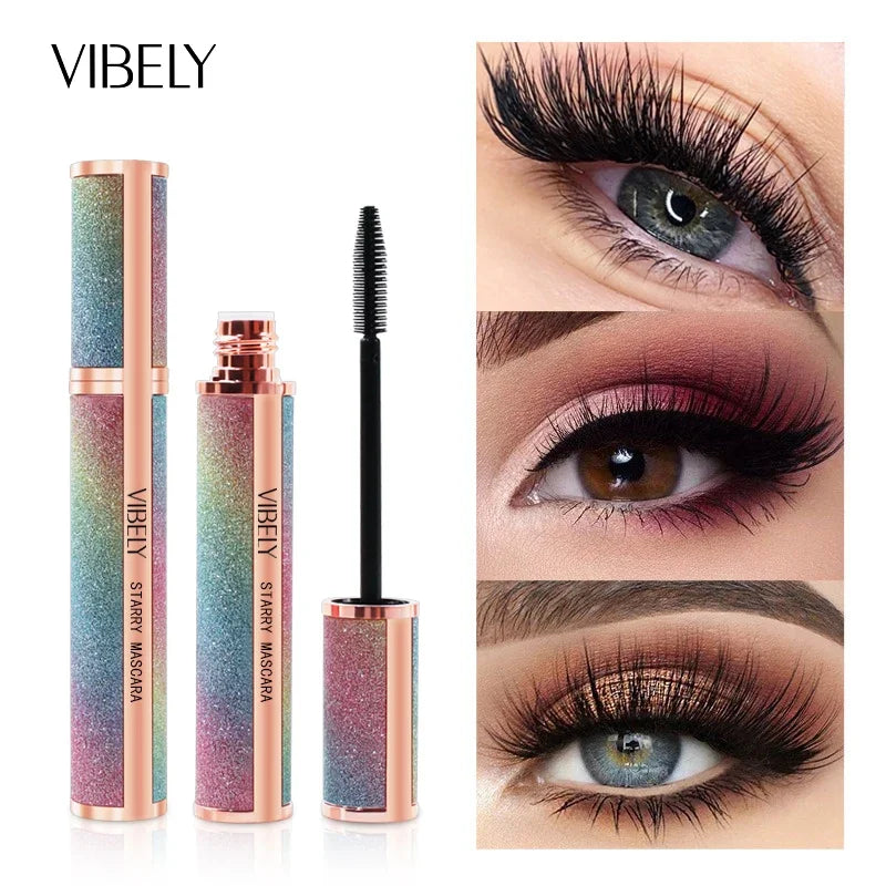 New 4D Silk Fiber Lash Mascara Waterproof VIBELY 3d Mascara For Eyelash Extension Black Thick Lengthening Eye Lashes Cosmetics