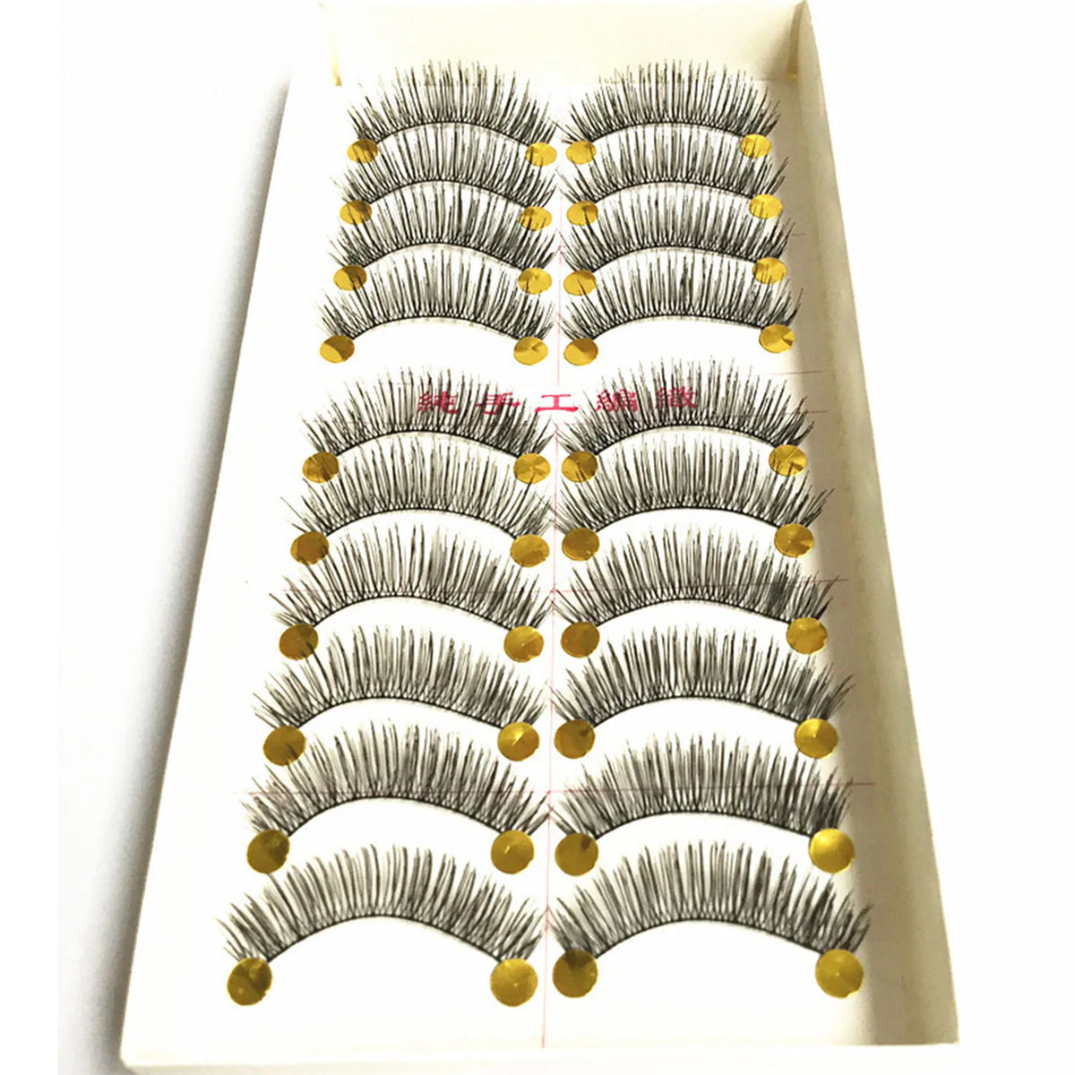 10Pairs Natural Long False Eyelashes Handmade Black Fake Eyelash Makeup Volume Full Strip Eye Lashes Eyelash Extensions