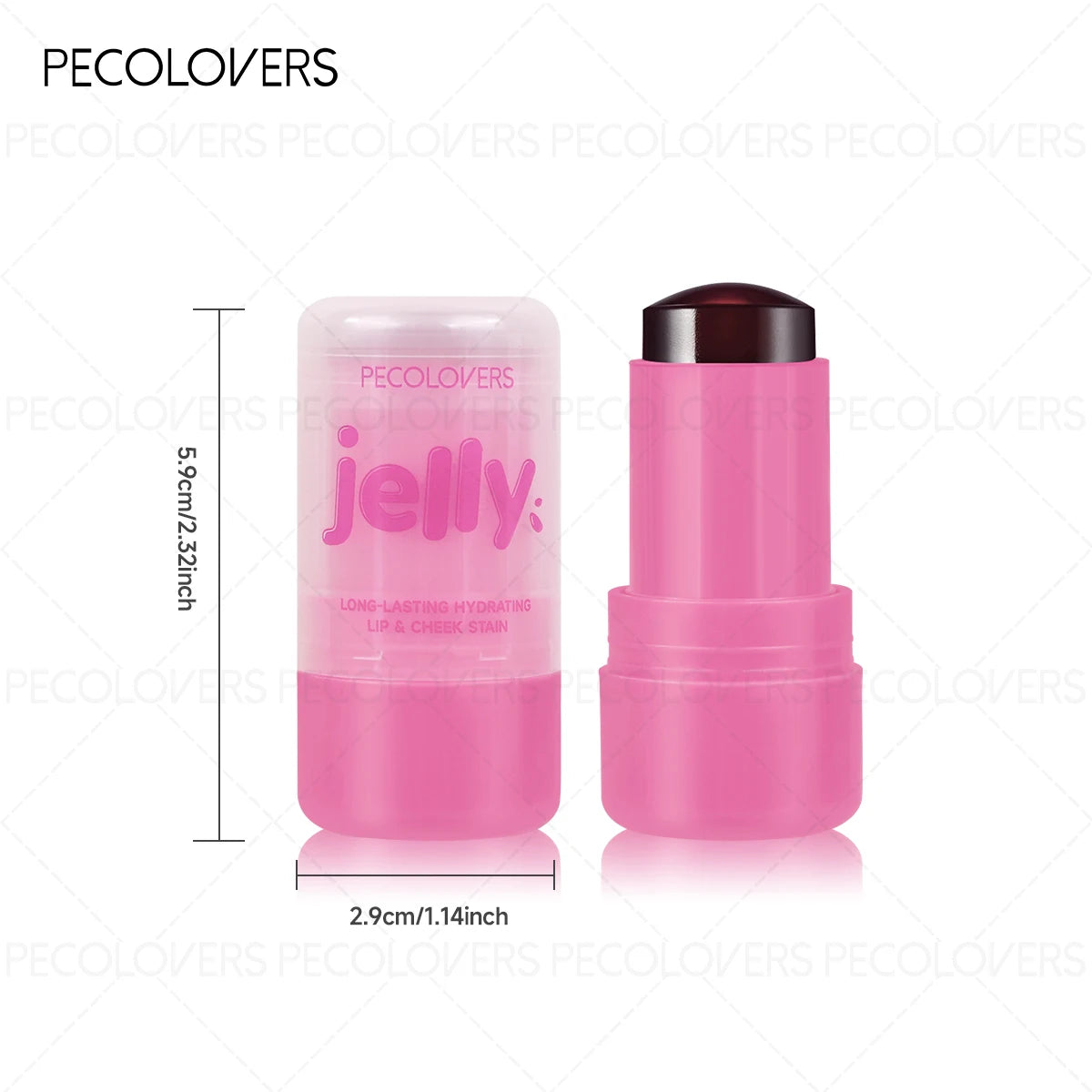 Jelly Blush & Lip Stick，Lightweight and Natural - Hydrating Formula - blush Stick
