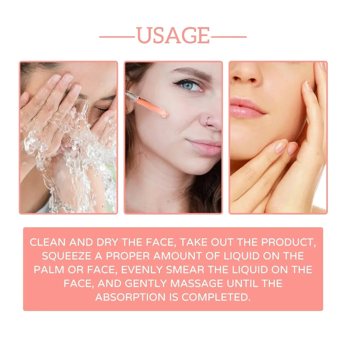 1/2/3/5 Box 5 In 1 Facial Serum Hyaluronic Acid Essence Moisturizing Rejuvenation Vitamin C Niacinamide Brightening Skin Care