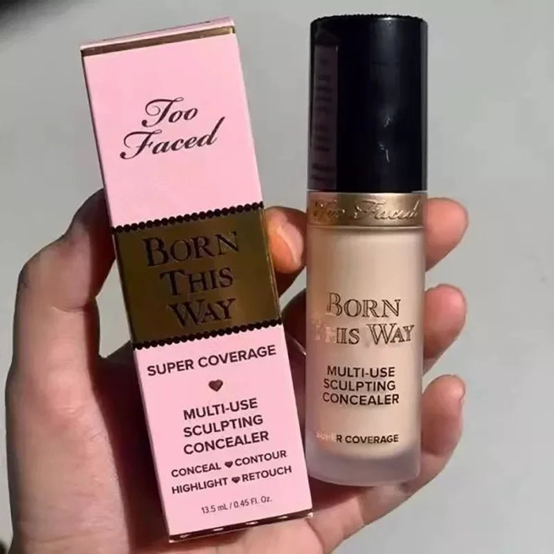 Too Faced Makeup Born This Way Super Coverage Multi-Use Concealer with Hyaluronic Acid Retouches Wide Range Of Flawless Shades
