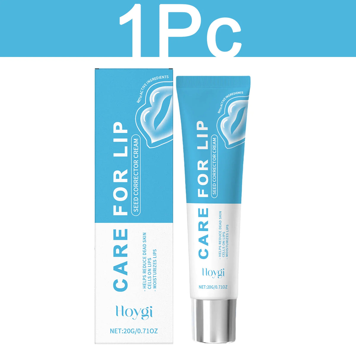 HOYGI Hyaluronic Acid Lip Balm Lasting Moisturizing Anti Cracked and Dryness Lighten Melanin Brighten Lips Gentle No Greasy 20g