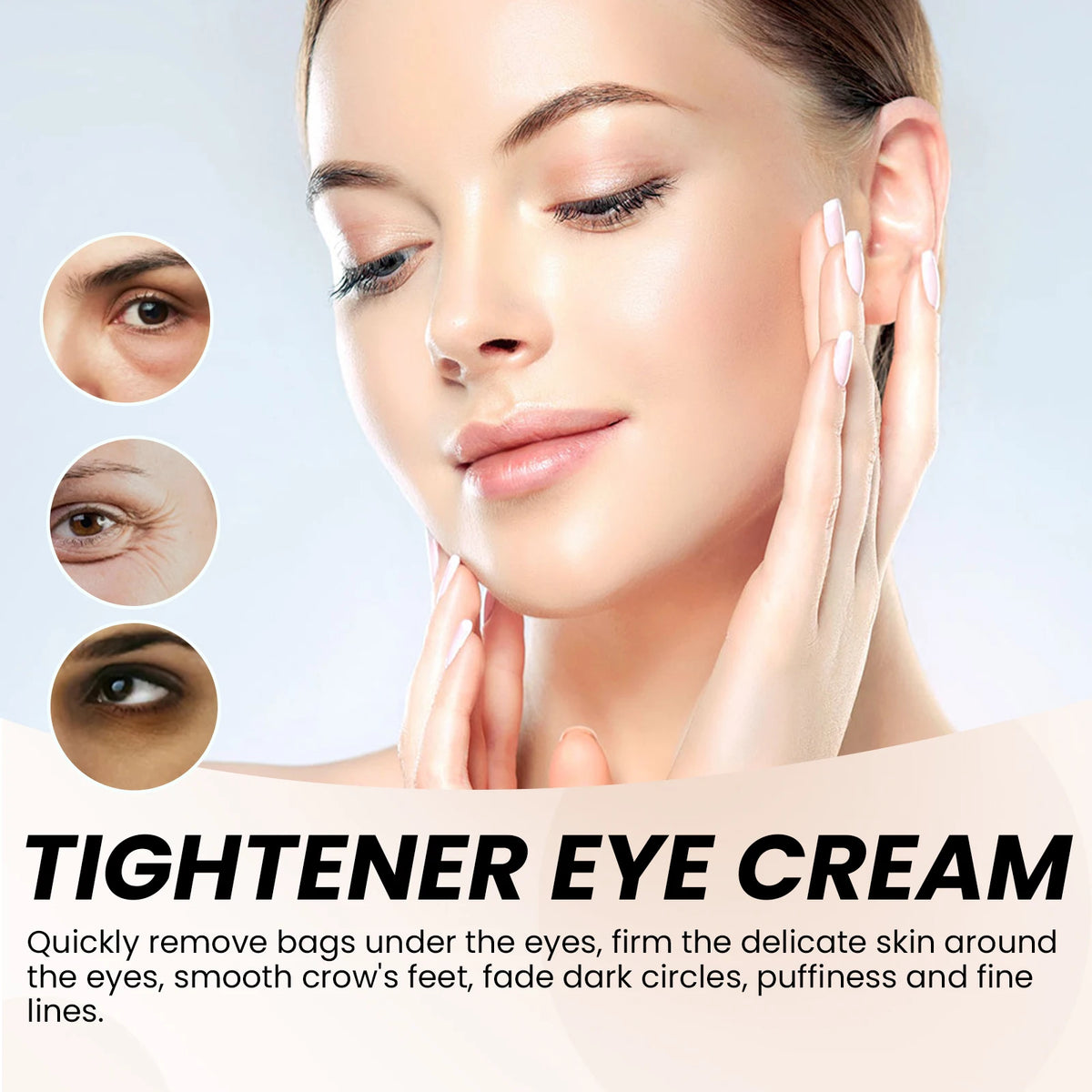 Instant Firming Eye Cream Firming Skin Around Eyes Reduce Dark Circles Eye Bags Moisturizing Eye Massage Cream Skin Care 15ml