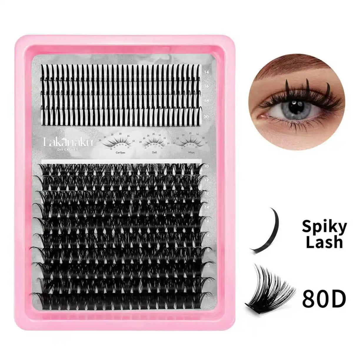 Wispy Clusters Manga DIY Lashes Book Fluffy Clusters Volume Eyelash Extensions Individual Eyelashes Wholesale